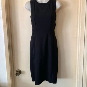 Calvin Klein black with ribbon trim business casual dress size  2